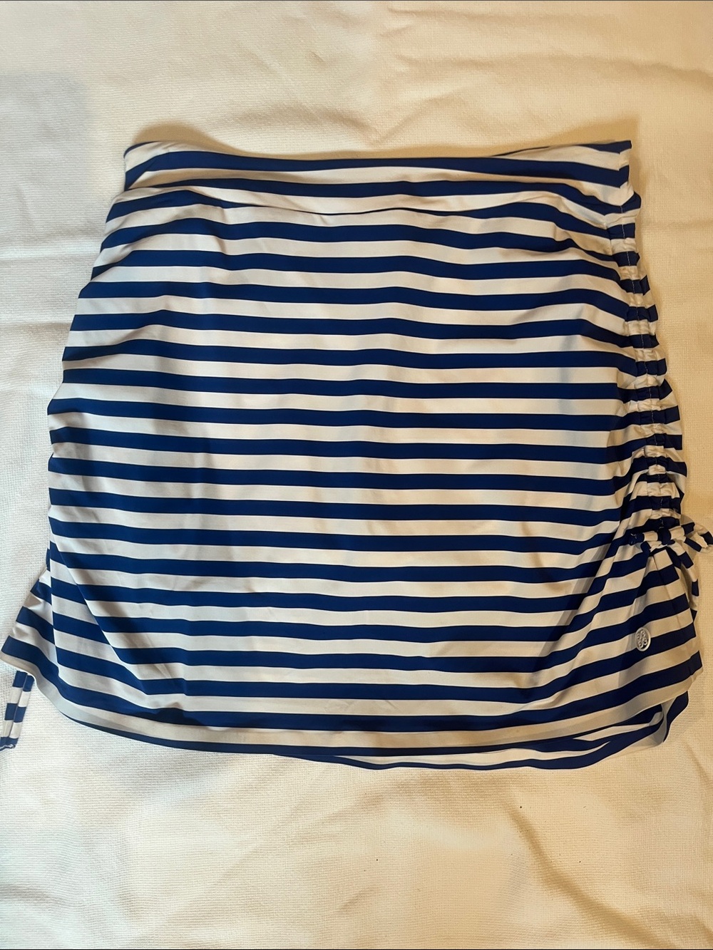 G/FORE Navy and White Striped Women's Swim Sarong